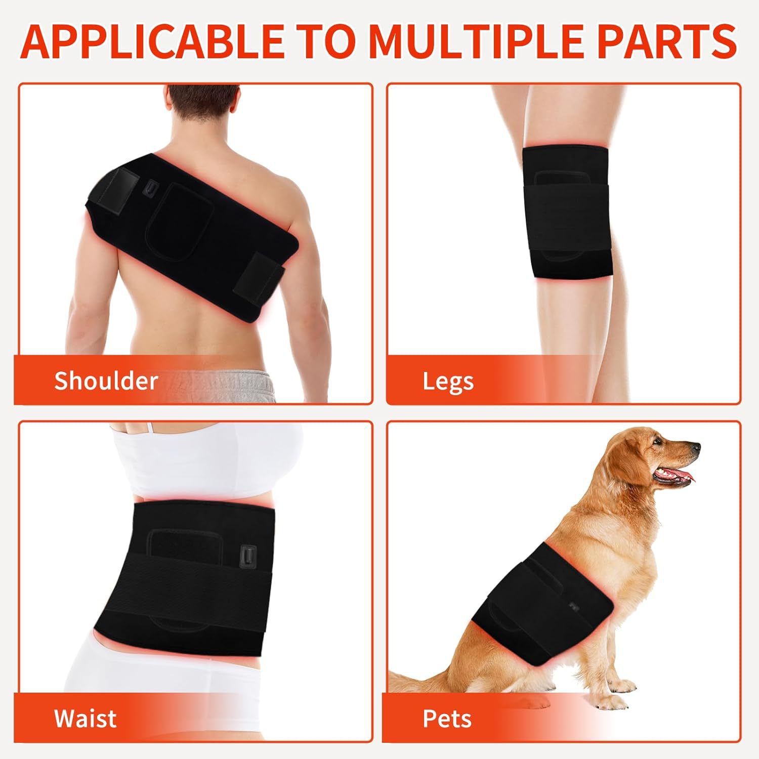 حزام العلاج بالضوء الأحمر والأ - مراجعة Heated Pad Electric وسعره