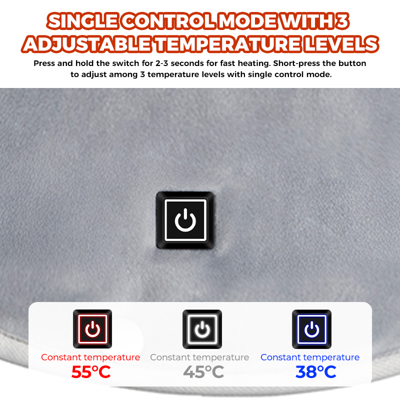 وشاح كهربائي مدفأ بثلاث مناطق  - مراجعة Heated Pad Electric وسعره