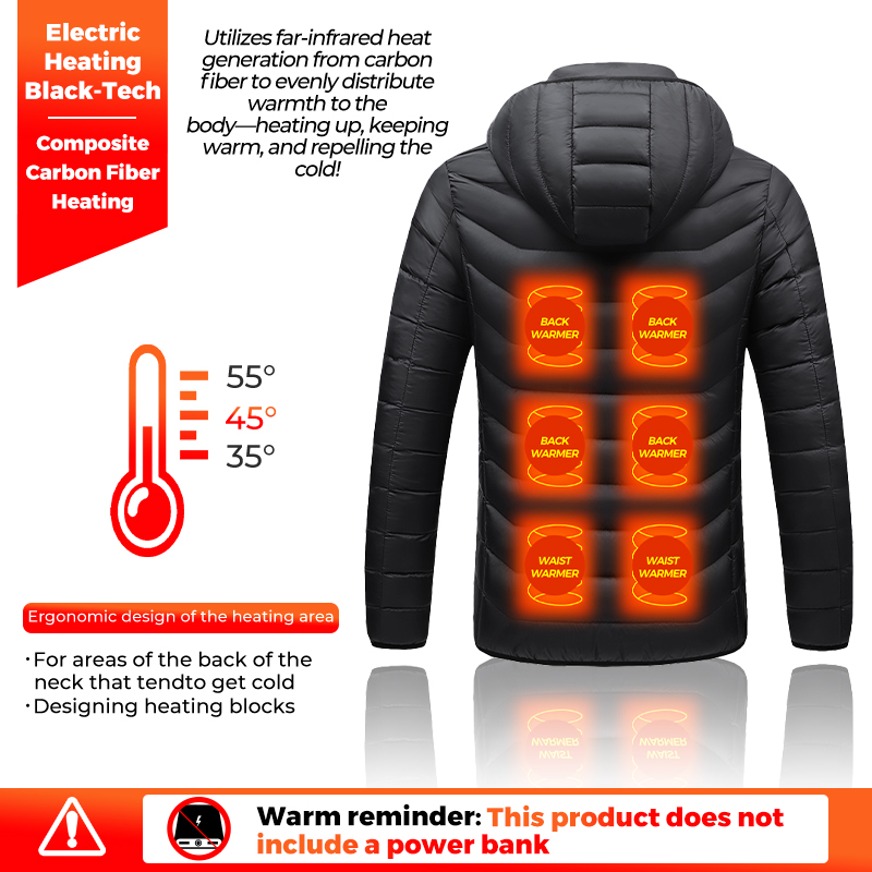 معطف ذكي مُدفأ بـ 11 منطقة، جا - مراجعة Heated Pad Electric وسعره