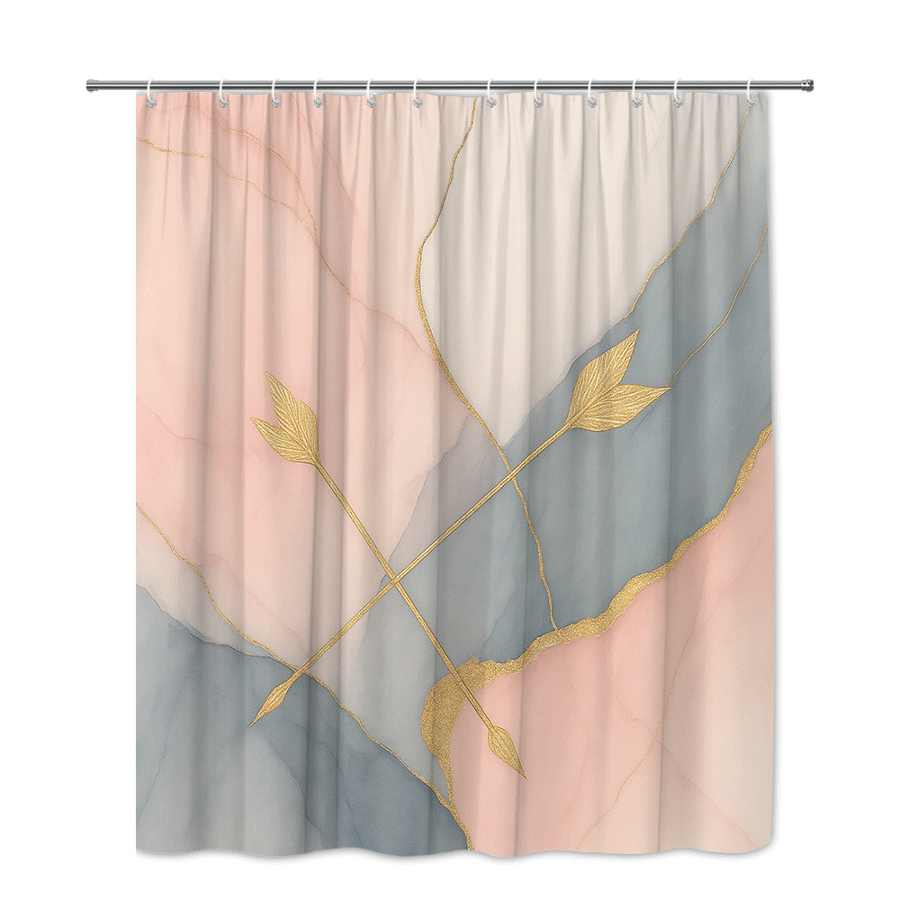 ستارة دش عصرية بطبعة أوراق ذهب - مراجعة Home Textiles Luxury Curtains وسعره